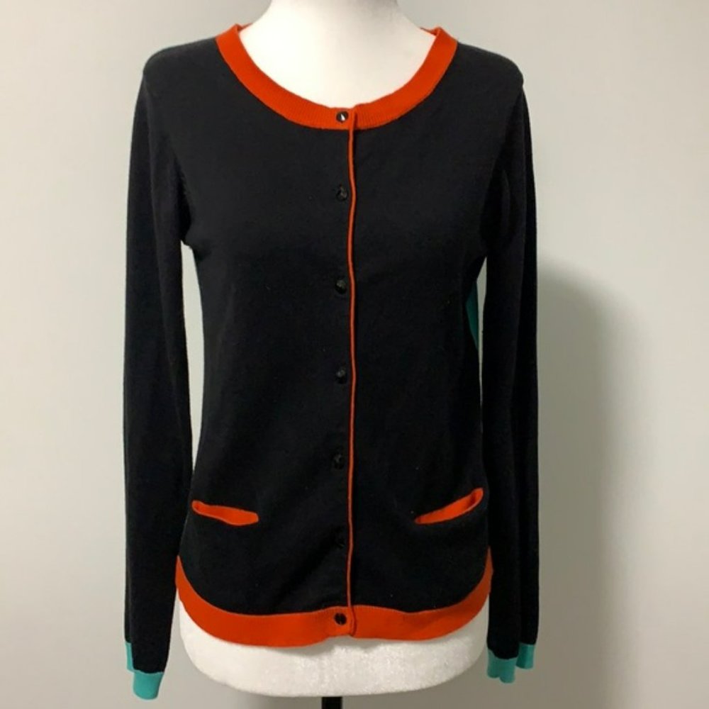 NAF NAF Geometric Colourblock Cardigan